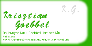 krisztian goebbel business card